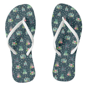 Geometrische zuiger patroon teenslippers