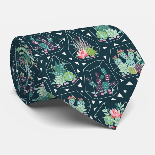 Geometrische zuiger stropdas (Opgerold)