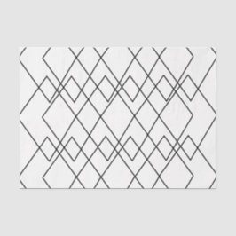 Geometrische zwart-wit geometrische diamant tissuepapier