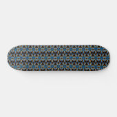 geometrische zwarte en blauwe skateboard (Horizontaal)