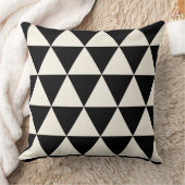 Geometrische zwarte en ivory witte moderne kussen (Deken)