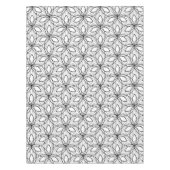 Geometrische zwarte en witte kleurbare Art TableCl Tafelkleed (Voorkant)