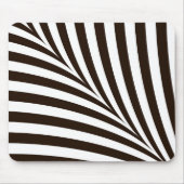 Geometrische zwarte en witte zebrastrepen muismat (Voorkant)