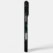 Geometrische Zwarte Kat met Smaragdgroene Ogen Case-Mate iPhone Case (Achterkant / Rechts)