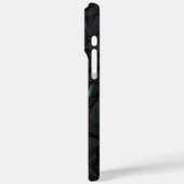 Geometrische Zwarte Kat met Smaragdgroene Ogen Case-Mate iPhone Case (Achterkant / Links)