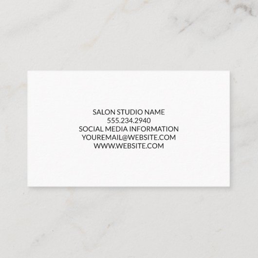 Geometrische zwarte strepen hedendaags Visitekaart Visitekaartje (Achterkant)