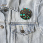 Geometrix Blue Ronde Button 5,7 Cm (In situ)