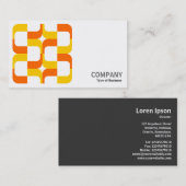 Geometropolis - 020614 - Ambergeel en Oranje Visitekaartje (Voorkant / Achterkant)