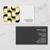 Geometropolis - 020614 - Zwart en ambergeel Visitekaartje (Voorkant / Achterkant)