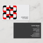 Geometropolis - 020614 - zwart en rood visitekaartje (Voorkant / Achterkant)