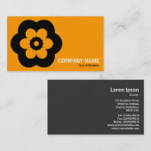 Geometropolis - 290514(3) - Geel Sinaasappel Visitekaartje (Voorkant / Achterkant)