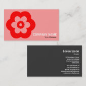 Geometropolis - 290514(3) - Rood en roze Visitekaartje (Voorkant / Achterkant)