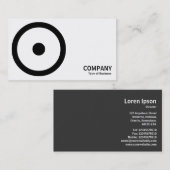Geometropolis - Middelspikkelcirkel - Zwart Visitekaartje (Voorkant / Achterkant)