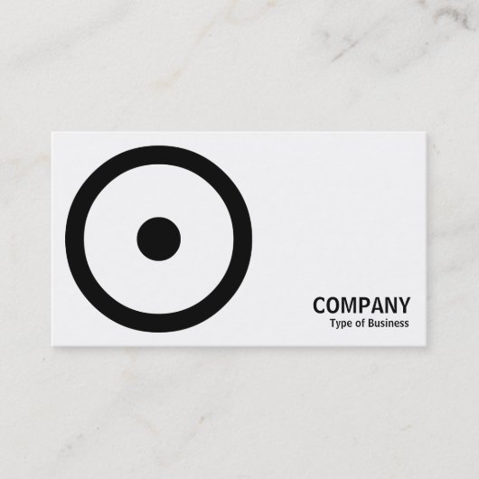 Geometropolis - Middelspikkelcirkel - Zwart Visitekaartje (Voorkant)