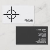 Geometropolis - Ronde kruisstoelen - zwart Visitekaartje (Voorkant / Achterkant)