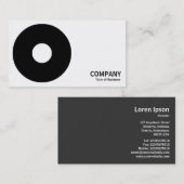 Geometropolis - Vette Cirkel II - Zwart Visitekaartje (Voorkant / Achterkant)