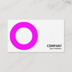 Geometropolis - Vette cirkel - magenta Visitekaartje