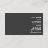 Geometropolis - Vette cirkel - magenta Visitekaartje (Achterkant)