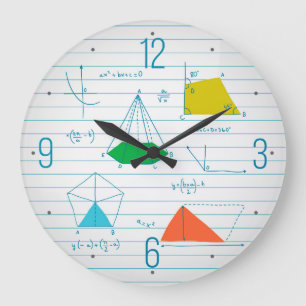 Geometry And Maths Graphs Round Wall Clocks Grote Klok