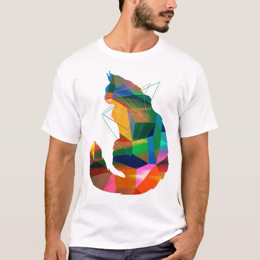 Geometry cat t-shirt (Voorkant)