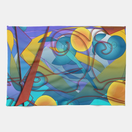 Geometry Collage Theedoek (Horizontaal)