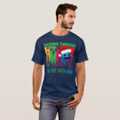 Geometry Dashing door de Sneeuw Sla Dash Game Kers T-shirt (Voorkant volledig)