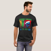 Geometry Dashing Through The Snow Slaap Dash Game T-shirt (Voorkant volledig)