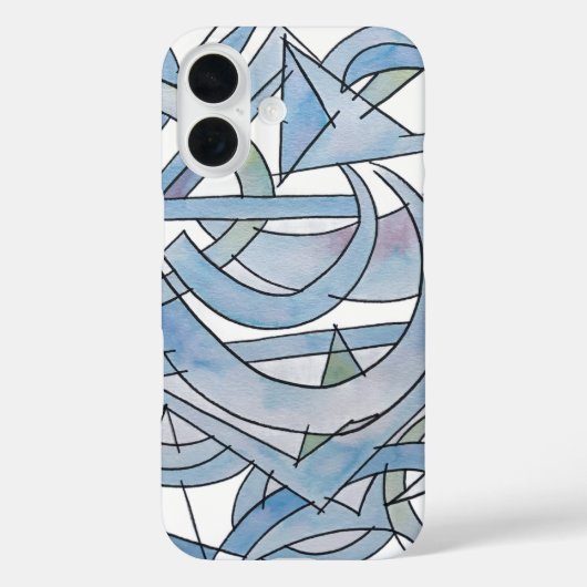 Geometry Homework-Hand Painted Modern Art Case-Mate iPhone Case (Achterkant)