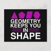 Geometry houdt je in Shape Wiskunde Pun Joke Briefkaart (Voorkant)