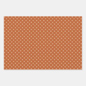 Geometry in Love - crème op rode okerharten. Inpakpapier Vel (Voorkant 3)