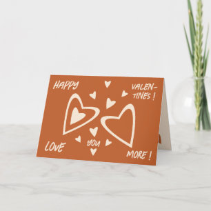 Geometry in Love - Red Ochre - Happy Valentijns! Feestdagen Kaart