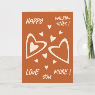 Geometry in Love - Red Ochre - Happy Valentijns! Feestdagen Kaart
