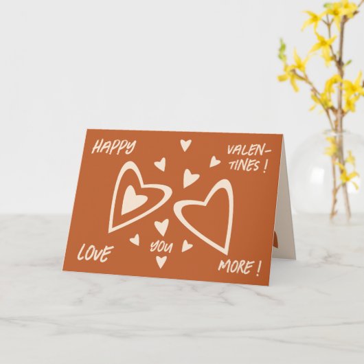 Geometry in Love - Red Ochre - Happy Valentijns! Kaart (Gele Bloem)