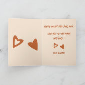 Geometry in Love - Red Ochre - Happy Valentijns! Kaart (Binnen)