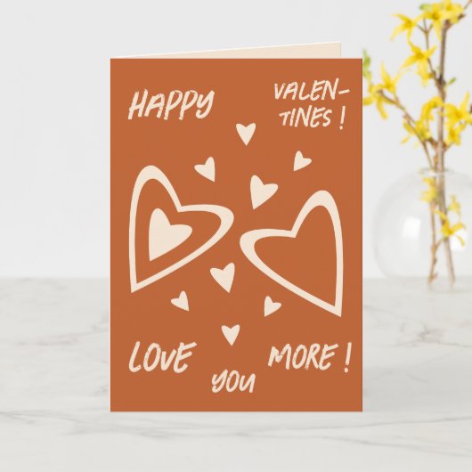 Geometry in Love - Red Ochre - Happy Valentijns! Kaart (Gele Bloem)