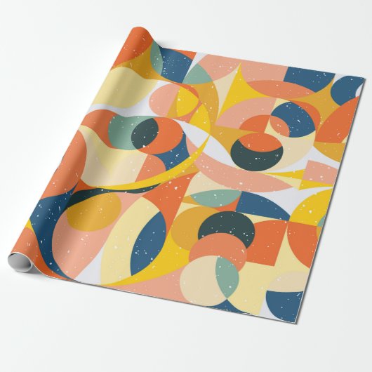 Geometry minimalistic artwork pattern with simple cadeaupapier (Uitgerold)