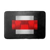 Geometry Modern Red Gray Silver Oriental VIP Badmat (Voorkant)