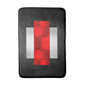 Geometry Modern Red Gray Silver Oriental VIP Badmat (Voorkant Verticaal)
