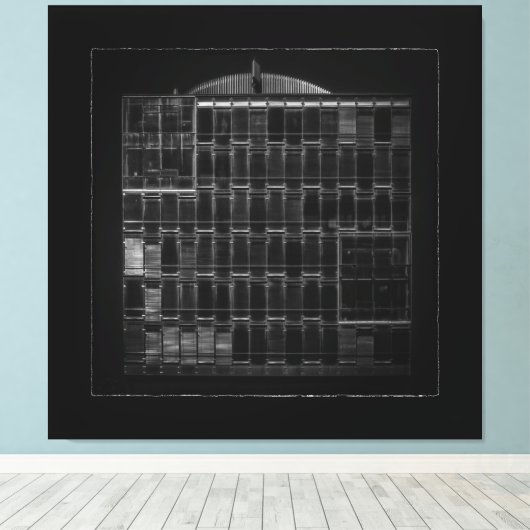 Geometry No 46 with Border Canvas Afdruk (Insitu (Houten vloer))