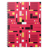 Geometry Polka Stripes Notitieboek (Voorkant)