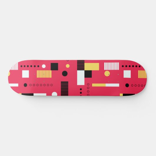 Geometry Polka Stripes Persoonlijk Skateboard (Horizontaal)