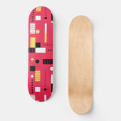Geometry Polka Stripes Persoonlijk Skateboard (Voorkant)