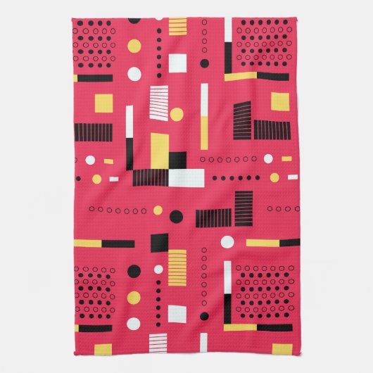 Geometry Polka Stripes Theedoek (Verticaal)