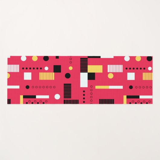 Geometry Polka Stripes Yogamat (Voorkant (horizontaal))