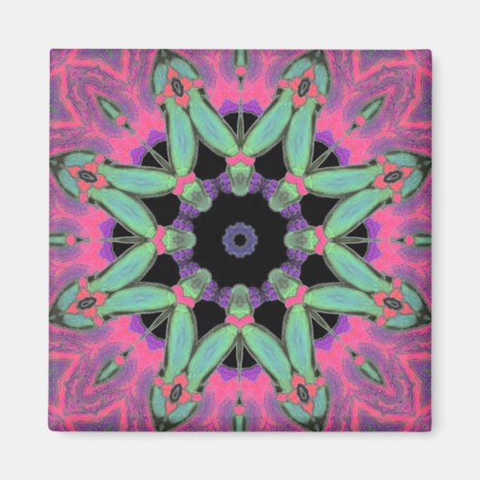 Geometry Psychedelic Fun Magnet (Voorkant)
