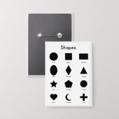 Geometry Shapes Button (Voorkant / Achterkant)