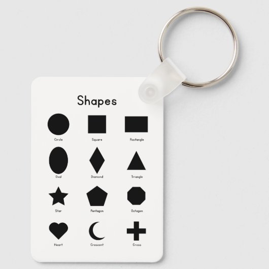 Geometry Shapes Sleutelhanger (Achterkant)