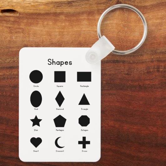 Geometry Shapes Sleutelhanger (Achterkant)