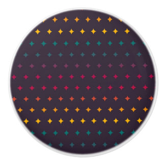 Geometry stars Rainbow Retro Cyber Punk Pattern Keramische Knop