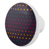 Geometry stars Rainbow Retro Cyber Punk Pattern Keramische Knop (Rechts)